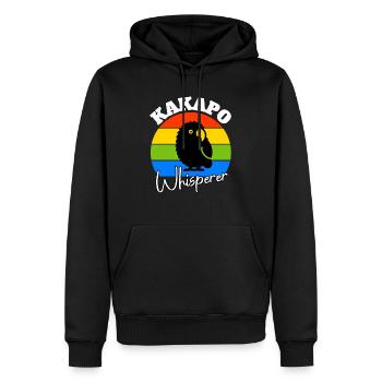 Night Parrot Whisperer - Men’s Premium Organic Hoodie - black - Front - Nico (187cm)