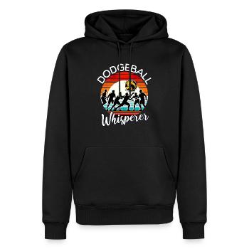 Dodgeball - Männer Premium Bio Hoodie - Schwarz - Vorne - Nico (187cm)
