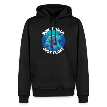 Seekuh Spruch - Männer Premium Bio Hoodie - Schwarz - Vorne - Nico (187cm)