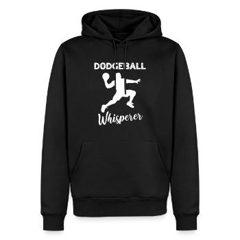 Dictons de ballon chasseur - Sweat à capuche Premium bio Homme - noir - Devant - Nico (187cm)