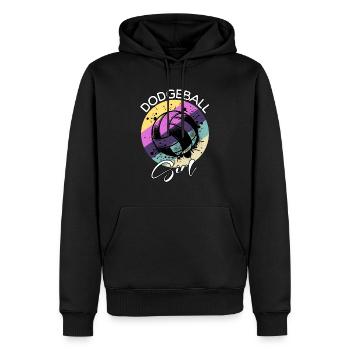 Fille de ballon chasseur - Sweat à capuche Premium bio Homme - noir - Devant - Nico (187cm)