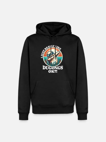 I Love Manatee Saying - Men’s Premium Organic Hoodie - black