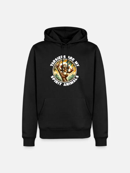 Lustige Koboldmaki Sprüche - Männer Premium Bio Hoodie - Schwarz
