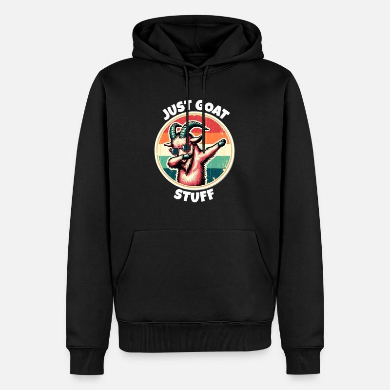 Schraubenziege Spruch - Männer Premium Bio Hoodie - Schwarz
