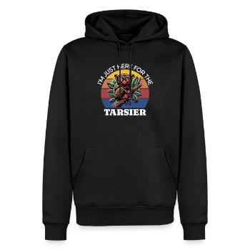 Tarsier Koboldmaki - Männer Premium Bio Hoodie - Schwarz - Vorne - Nico (187cm)