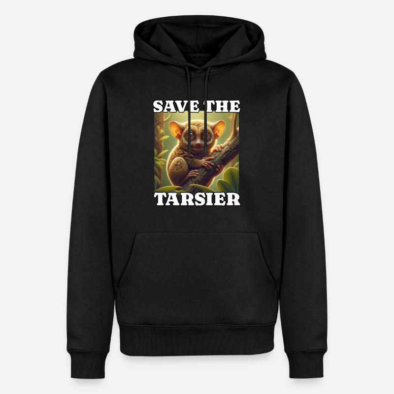 Save Koboldmaki - Männer Premium Bio Hoodie - Schwarz