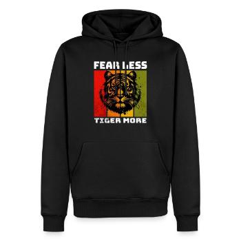 Tigre de Sumatra Tigre de Sumatra - Sweat à capuche Premium bio Homme - noir - Devant - Nico (187cm)
