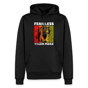 Tigre de Malaisie Tigre de Malaisie - Sweat à capuche Premium bio Homme - noir - Devant - Nico (187cm)