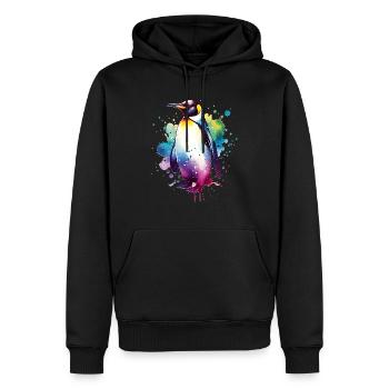 Galapagos Pinguin - Männer Premium Bio Hoodie - Schwarz - Vorne - Nico (187cm)