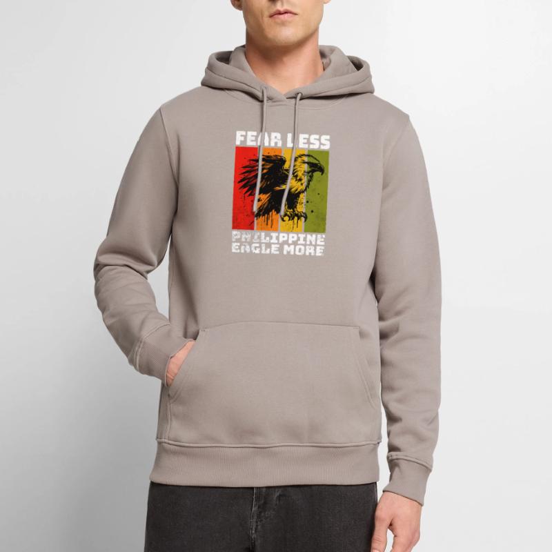 Philippine Eagle Monkey Eagle Men’s Premium Organic Hoodie