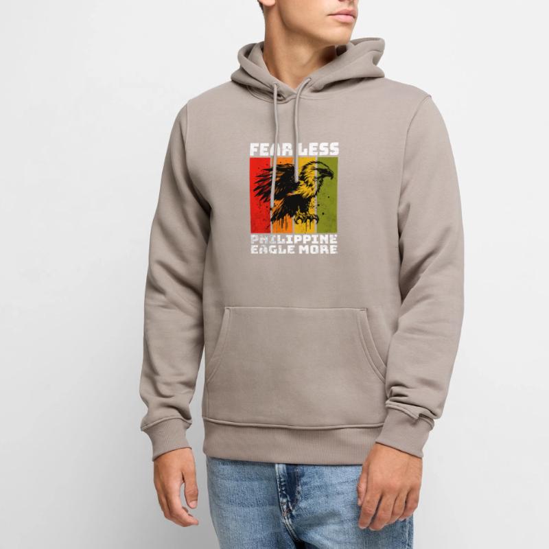 Philippine Eagle Monkey Eagle Men’s Premium Organic Hoodie