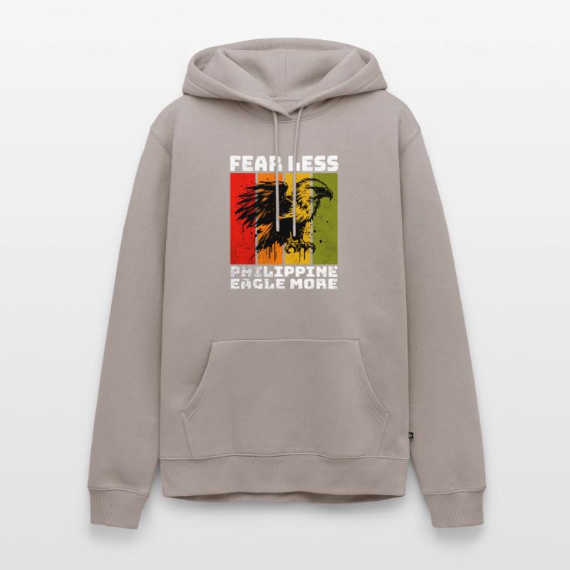 Philippine Eagle Monkey Eagle Men’s Premium Organic Hoodie
