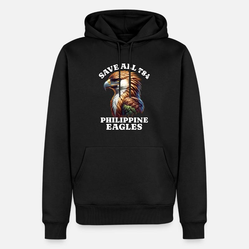 Save Affenadler - Männer Premium Bio Hoodie - Schwarz