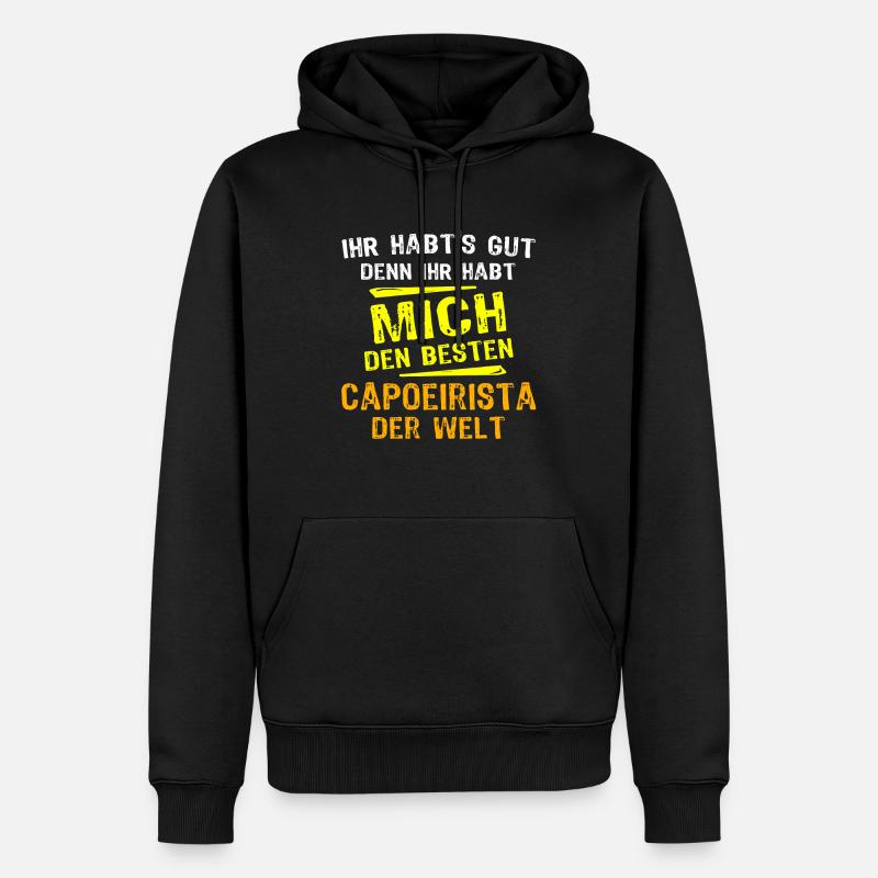 Capoeirista Geschenk - Männer Premium Bio Hoodie - Schwarz