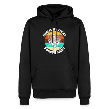 Squash - Men’s Premium Organic Hoodie - black - Front - Nico (187cm)