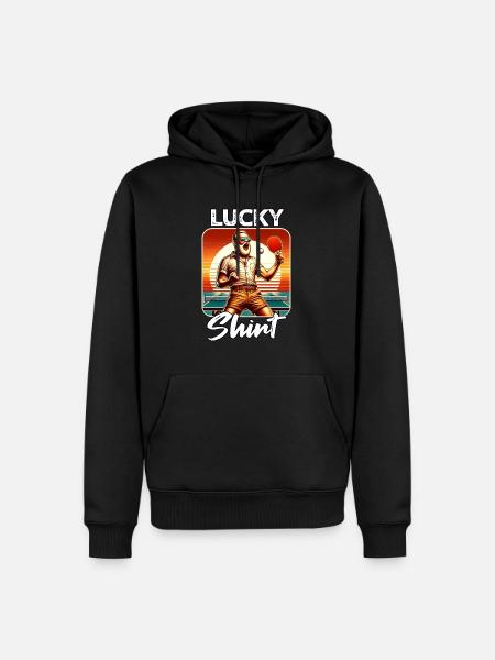 Ping Pong Player - Men’s Premium Organic Hoodie - black
