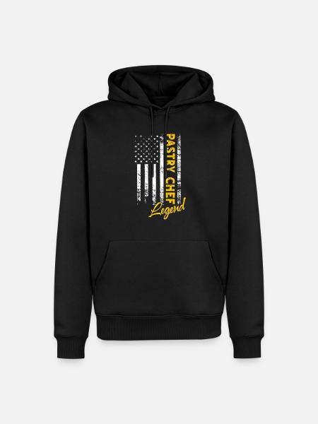 Konditor Legende - Männer Premium Bio Hoodie - Schwarz