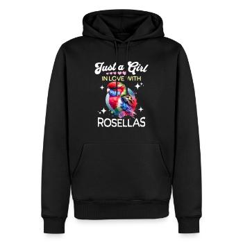 Rosella Mädchen Parakeet Rosella - Männer Premium Bio Hoodie - Schwarz - Vorne - Nico (187cm)