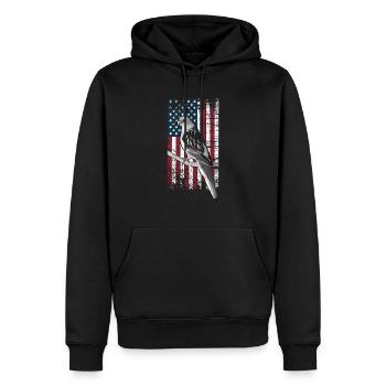 Parakeet Rosella US Rosella - Männer Premium Bio Hoodie - Schwarz - Vorne - Nico (187cm)