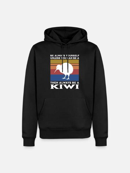Kiwi Bird Saying - Men’s Premium Organic Hoodie - black
