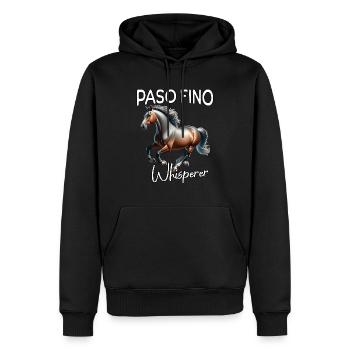 Paso Fino Whisperer Horse - Men’s Premium Organic Hoodie - black - Front - Nico (187cm)