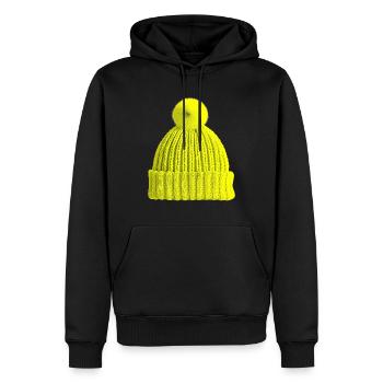 1b595e18 70e3 4c56 a2a2 6a62180cc52d - Männer Premium Bio Hoodie - Schwarz - Vorne - Nico (187cm)