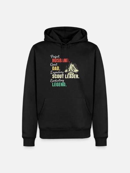 Scout Guide Papa - Men’s Premium Organic Hoodie - black