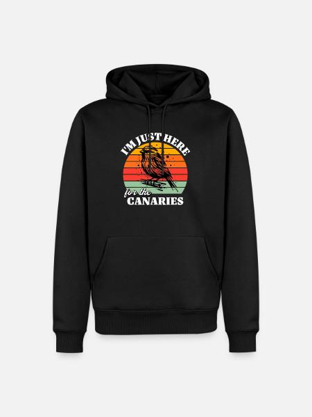 Funny Canary Sayings - Men’s Premium Organic Hoodie - black