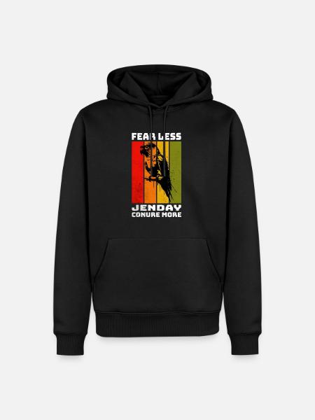 Jenday Conure Yellow-headed Parakeet - Men’s Premium Organic Hoodie - black