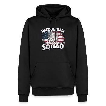 Racquetball Legend - Men’s Premium Organic Hoodie - black - Front - Nico (187cm)