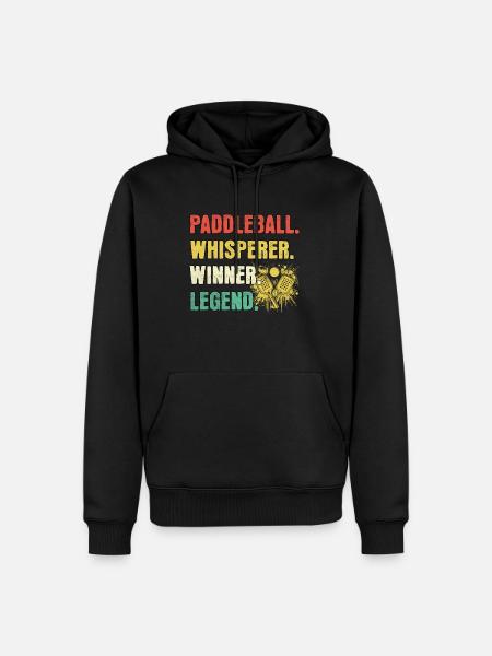 Paddleball Whisperer Paddleball Legend - Men’s Premium Organic Hoodie - black