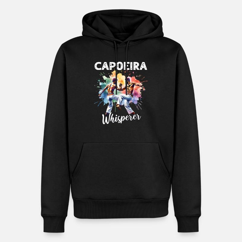 Capoeira Sprüche - Männer Premium Bio Hoodie - Schwarz