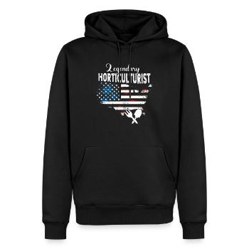Horticulturist US - Men’s Premium Organic Hoodie - black - Front - Nico (187cm)