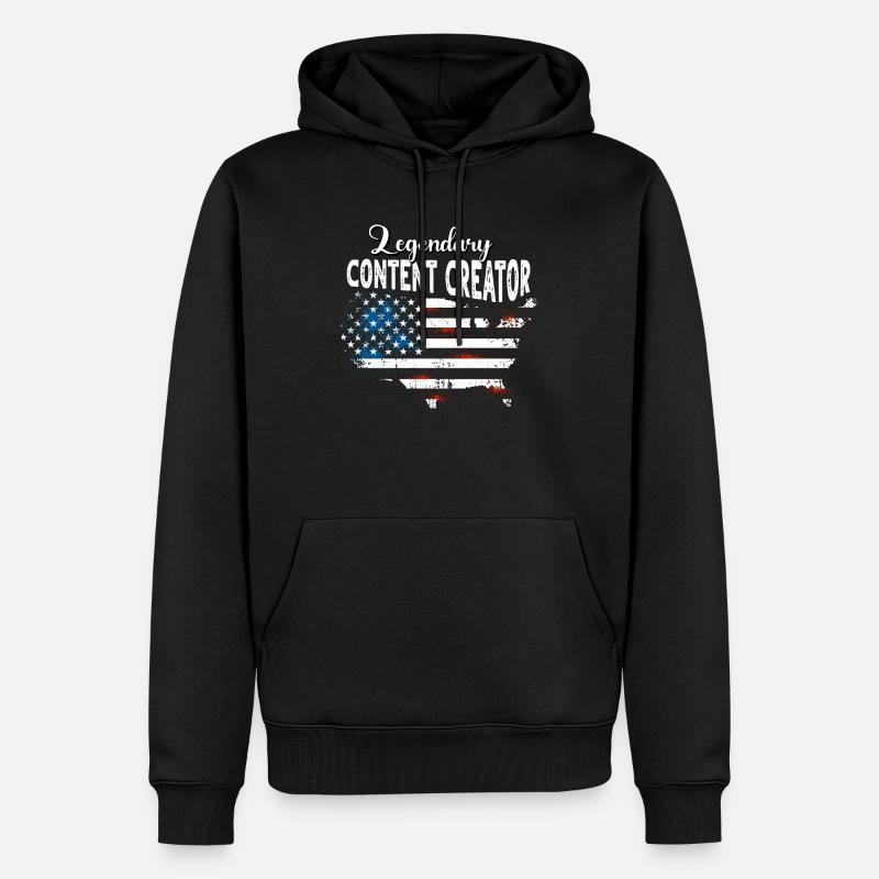 Content Creator US - Männer Premium Bio Hoodie - Schwarz