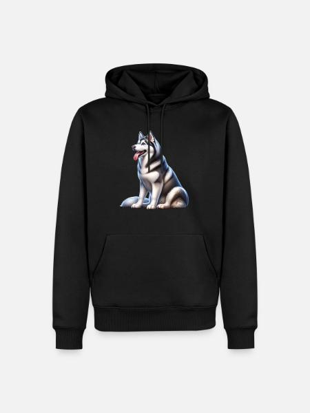 Rauque - Sweat à capuche Premium bio Homme - noir