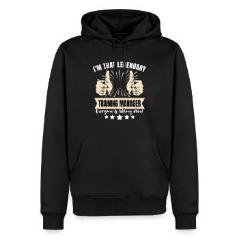 Legendary Instructor - Men’s Premium Organic Hoodie - black - Front - Nico (187cm)