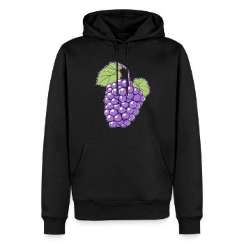 Raisins, Costume, Fruit, Fruit, Vigneron, Carnaval - Sweat à capuche Premium bio Homme - noir - Devant - Nico (187cm)