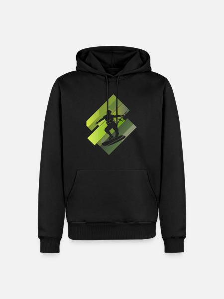 Wakeboarding Wakeboard - Männer Premium Bio Hoodie - Schwarz