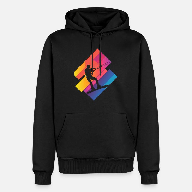Wakeboarder Wakeboarden Wakeboard - Männer Premium Bio Hoodie - Schwarz