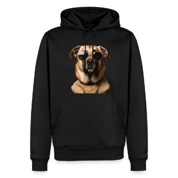 Kangal Cool - Kangal Hund - Männer Premium Bio Hoodie - Schwarz - Vorne - Nico (187cm)