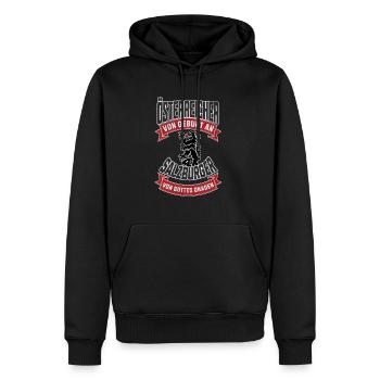Salzburger Von Gottes Gnaden Retro Design - Männer Premium Bio Hoodie - Schwarz - Vorne - Nico (187cm)