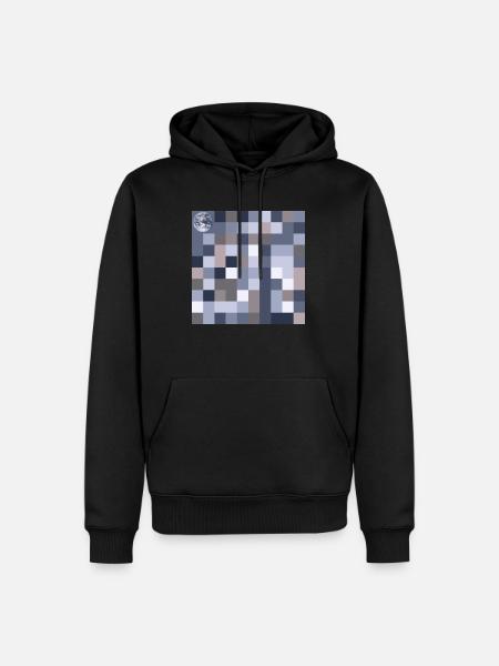 Pi mit Erdkugel - Männer Premium Bio Hoodie - Schwarz