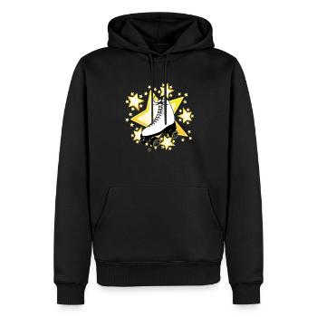 Rollkunstlauf Star gelb - Männer Premium Bio Hoodie - Schwarz - Vorne - Nico (187cm)