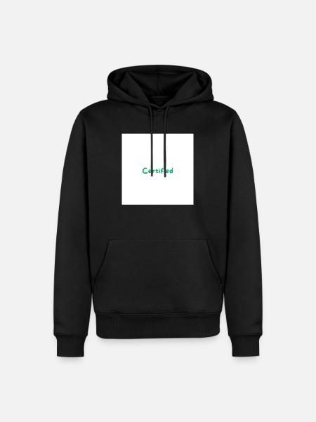 2 1 - Sweat à capuche Premium bio Homme - noir