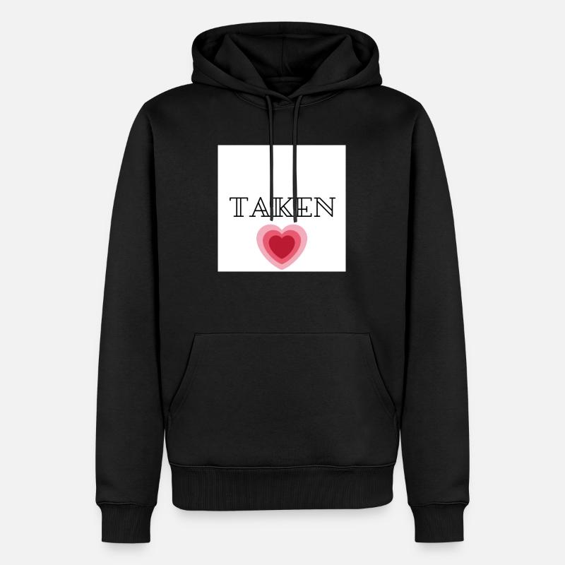 Genommen - Männer Premium Bio Hoodie - Schwarz