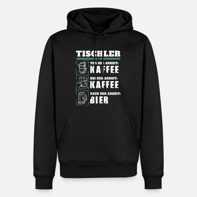 Mon quotidien de menuisier - Sweat à capuche Premium bio Homme - noir
