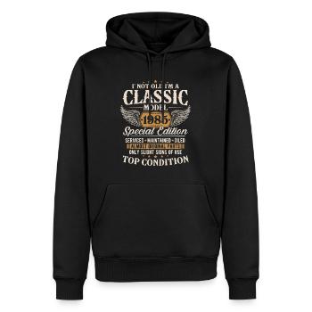 Klassiker 1985 Jahrgang Geburtstag Geschenk - Männer Premium Bio Hoodie - Schwarz - Vorne - Nico (187cm)