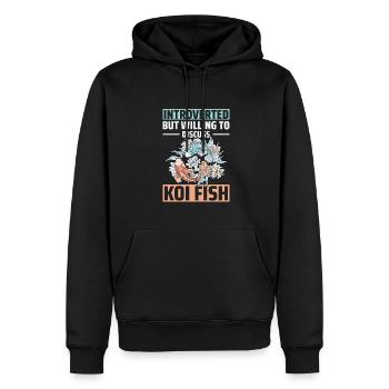 Koi-Fisch Japanisch - Männer Premium Bio Hoodie - Schwarz - Vorne - Nico (187cm)