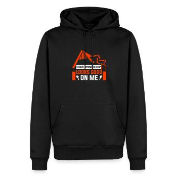 Neuer Hauseigentümer Hauseigentümer - Männer Premium Bio Hoodie - Schwarz - Vorne - Nico (187cm)