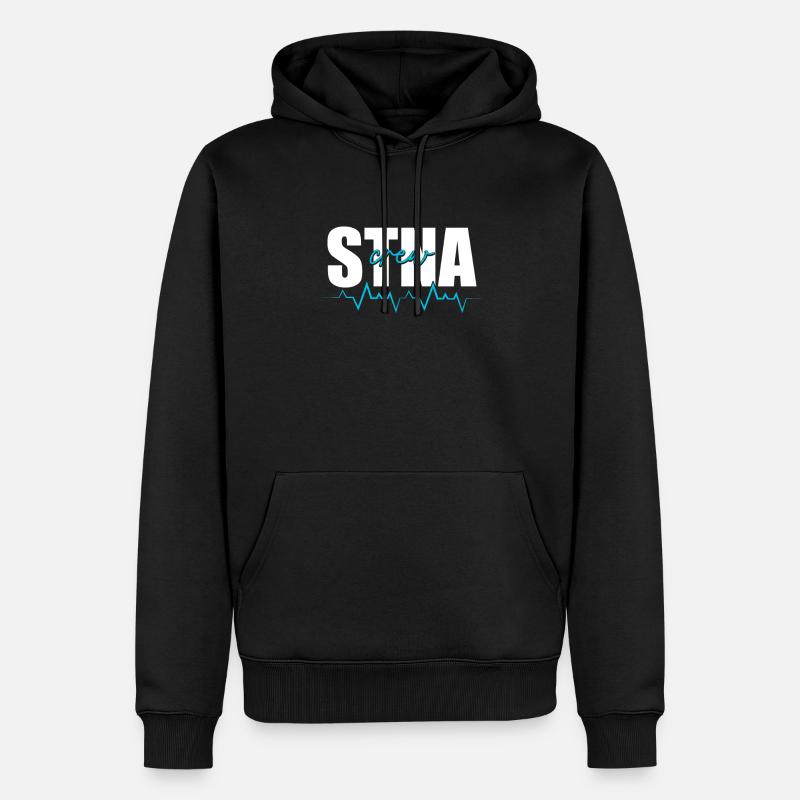 STNA Staatlich geprüfte Pflegeassistentin - Männer Premium Bio Hoodie - Schwarz